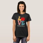 Bus Monitor Liebe Apple Groovy Retro Niedlich zurü T-Shirt (Vorne ganz)