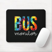 Bus Monitor Tie Dye Apprection Day Hello Back To Mousepad (Mit Mouse)