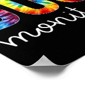 Bus Monitor Tie Dye Apprection Day Hello Back To Poster (Ecke)
