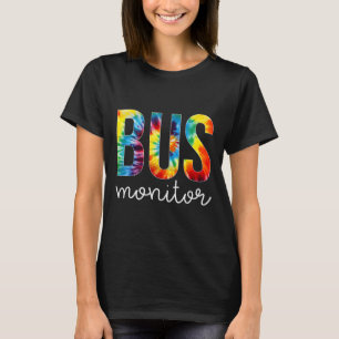 Bus Monitor Tie Dye Apprection Day Hello Back To T-Shirt