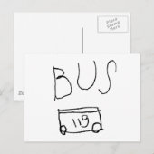 Bus Nr. 119 Postkarte (Vorne/Hinten)