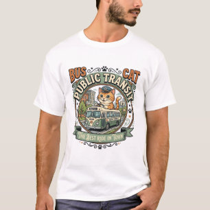 Bus Öffentliche Verkehrsmittel Katze Bus Öffentlic T-Shirt