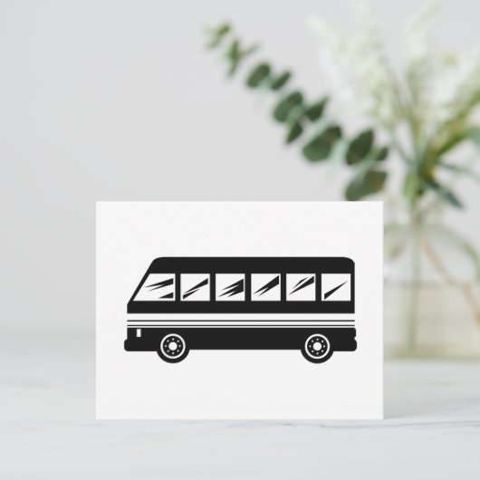 Bus Postkarte (Stehend Vorderseite)