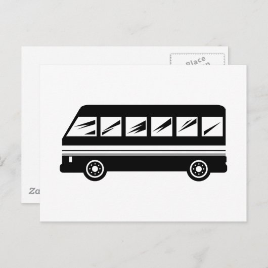 Bus Postkarte (Vorne/Hinten)