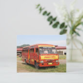 Bus Postkarte (Stehend Vorderseite)