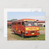 Bus Postkarte (Vorne/Hinten)