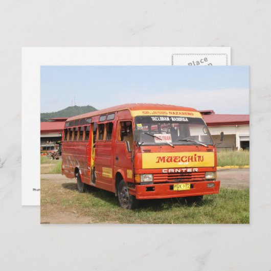 Bus Postkarte (Vorne/Hinten)