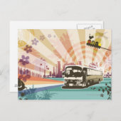 Bus Postkarte (Vorne/Hinten)