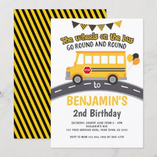 Bus Räder Einladung