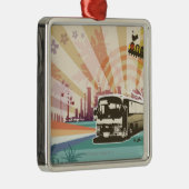 Bus Silbernes Ornament (Rechts)