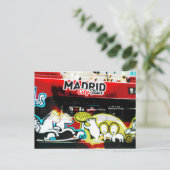 Bus turístico de Madrid (Spanien) Postkarte (Stehend Vorderseite)