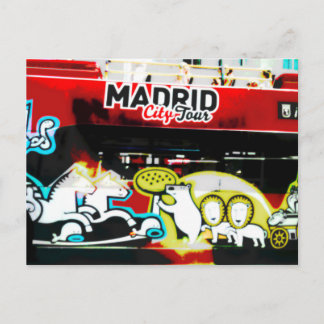 Bus turístico de Madrid (Spanien) Postkarte