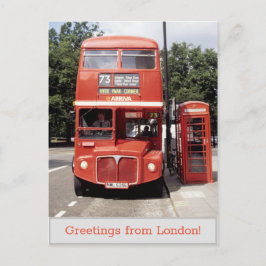 Bus- und Telefonkabine London 1998 Postkarte