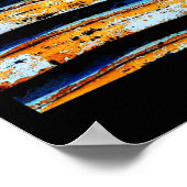 Bus vieler Farben Poster (Ecke)