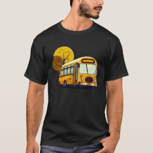 Bus vor Bäumen Busfahrer T-Shirt