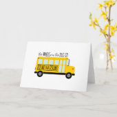 Bus Wheels Song Karte (Gelbe Blume)