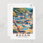 Busan Gamcheon Culture Village Travel Art Vintag Postkarte (Vorne/Hinten)