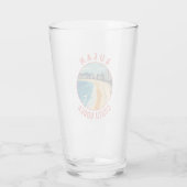 Busan Haeundae Beach Retro Distressed Circle Glas (Rückseite)