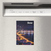 Busan Skyline Nachtreise Magnet (In Situ (Geschirrspüler))