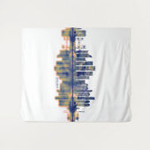 Busan Skyline Wandteppich (Vorderseite (Horizontal))