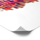 Busan South Korea Skyline Poster (Ecke)