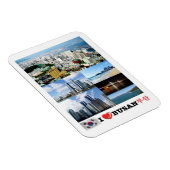 Busan - Südkorea - I Liebe - Magnet (Rechte Seite)