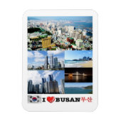 Busan - Südkorea - I Liebe - Magnet (Vertikal)