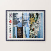 Busan - Südkorea - I Liebe - Puzzle (Horizontal)