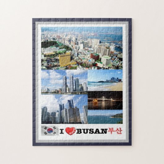Busan - Südkorea - I Liebe - Puzzle (Vertikal)