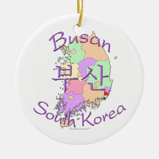 Busan Südkorea Keramik Ornament (Vorne)