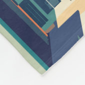 Busan Südkorea Reisekunst Vintag Fleecedecke (Ecke)