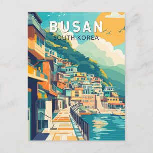 Busan Südkorea Reisekunst Vintag Postkarte