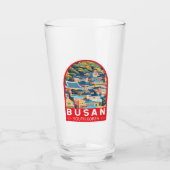 Busan Südkorea Reisemarkt Glas (Vorderseite)