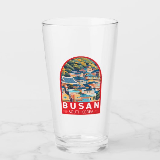 Busan Südkorea Reisemarkt Glas (Vorderseite)
