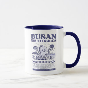 Busan Südkorea Retro-Stadt Tasse
