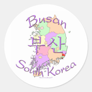 Busan Südkorea Runder Aufkleber