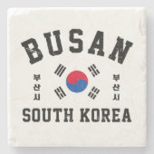 Busan Südkorea Steinuntersetzer (Vorderseite)