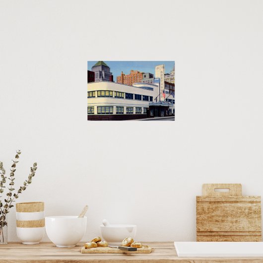 Busbahnhof Cincinnati Ohio Greyhound Poster (Küche)