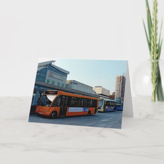 Busbahnhof Sheffield Karte (Vorderseite)