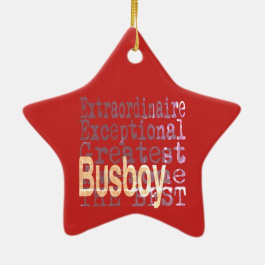 Busboy Extraordinator Keramik Ornament (Hinten)
