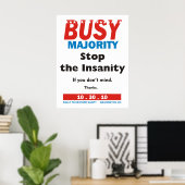 Busch Majority poster (Heimbüro)
