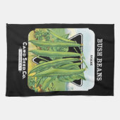 Buschbohnen-Samenpackungsetikett Handtuch (Horizontal)