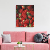 Buschel von Erdbeeren Leinwanddruck (Insitu (Wohnzimmer))
