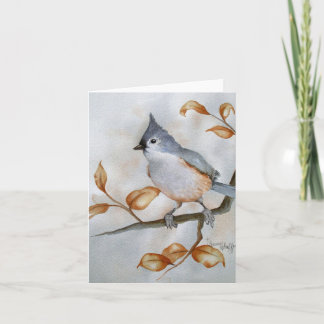 Büscheliger Titmouse-Anmerkungs-Karte Karte