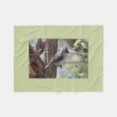Büscheliger Titmouse Fleecedecke (Vorderseite (Horizontal))