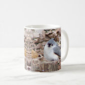 Büscheliger Titmouse-Vogel-Tasse Kaffeetasse (VorderseiteRechts)