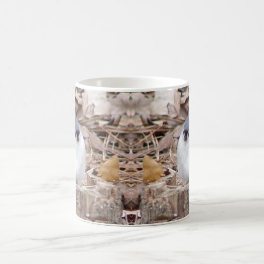 Büscheliger Titmouse-Vogel-Tasse Kaffeetasse (Mittel)