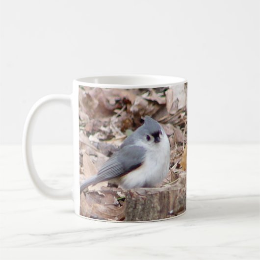 Büscheliger Titmouse-Vogel-Tasse Kaffeetasse (Links)