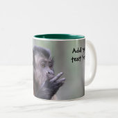 Büscheliges Capuchin-Affe-Foto Zweifarbige Tasse (VorderseiteRechts)