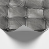 Büscheliges ledernes Grau Geschenkpapier (Ecke)